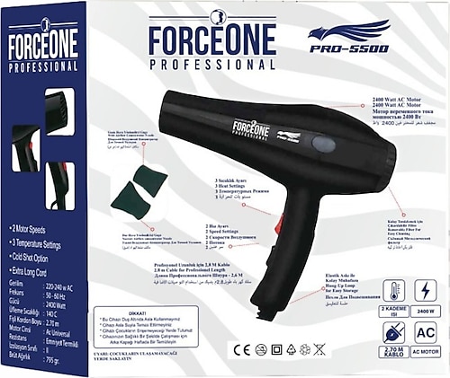 Forceone Pro 5500 Fön Makinesi