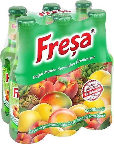 Freşa Karışık Meyve Aromalı Soda 200 Ml X 6 Adet