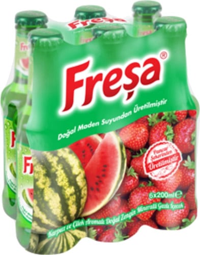 Freşa Karpuz Çilek Aromalı 200 ml 6'lı Maden Suyu