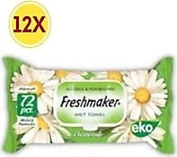 Freshmaker Papatya 72 Yaprak 12'li Paket Islak Mendil
