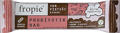 Fropie Yer Fıstığı ve Kakao 35 gr Probiyotik Bar