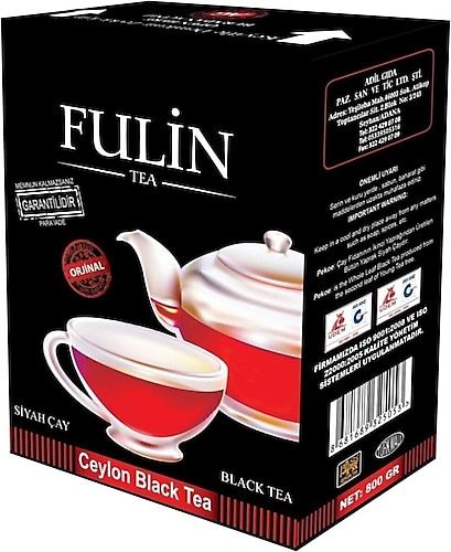 Fulin Ceylon Black Tea Siyah Dökme Çay 800 G