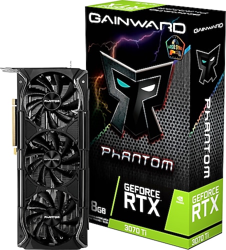 Gainward RTX 3070 TI Phantom NED307T019P2-1047M 256 Bit GDDR6X 8 GB Ekran Kartı