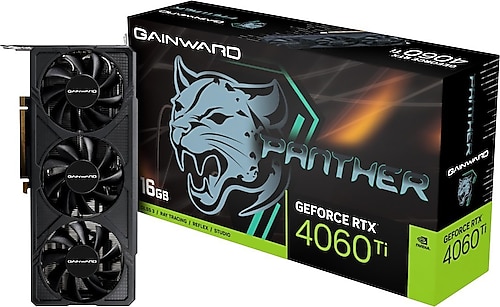 Gainward RTX 4060 TI Panther NE6406T019T1-1061Z 128 Bit GDDR6 16 GB Ekran Kartı