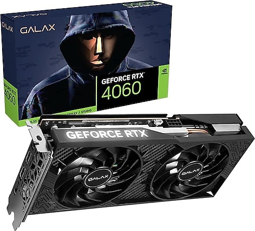 Galax RTX 4060 1-Click OC 2X V2 46NSL8MD9NXV 128 Bit GDDR6 8 GB Ekran Kartı
