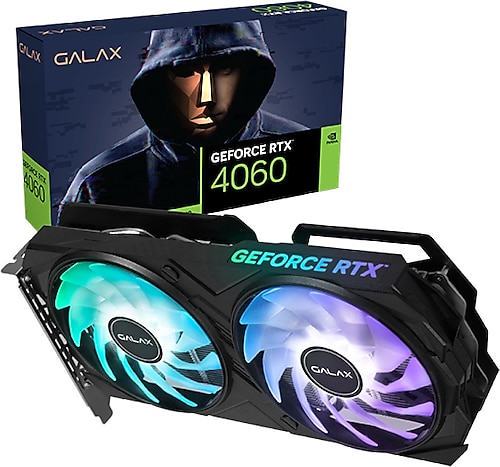 Galax RTX 4060 46NSL8MD8MEX 128 Bit GDDR6 8 GB Ekran Kartı