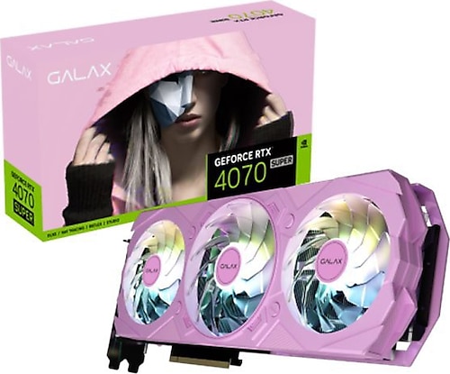 Galax RTX 4070 Super EX Gamer Pink 1-Click OC 47SOM7MD7LPK 192 Bit GDDR6X 12 GB Ekran Kartı