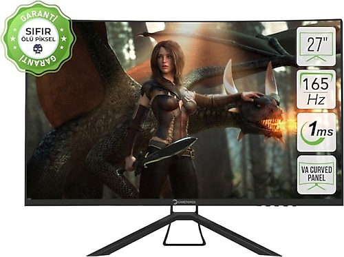 Gamepower Mark M30 27'' 1 ms Full HD FreeSync Curved Oyuncu Monitörü