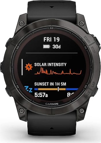 Garmin Fenix 7X Pro Sapphire Solar Edition Gri Akıllı Saat