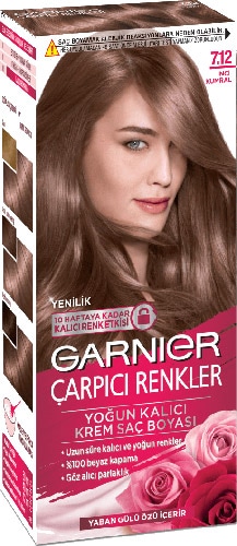 Garnier Çarpıcı Renkler 7.12 İnci Kumral Saç Boyası