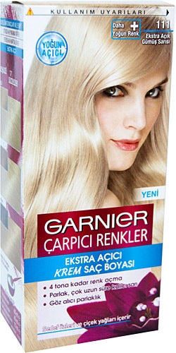 Garnier Color Sensation Çarpıcı Renkler 111 Ekstra Açık Gümüş Sarısı Saç Boyası