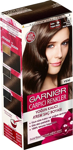 Garnier Color Sensation Çarpıcı Renkler 5.0 Parlak Açık Kahve Saç Boyası