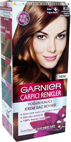 Garnier Color Sensation Çarpıcı Renkler 6.35 Çarpıcı Altın Kahve Saç Boyası