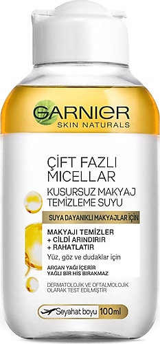 Garnier Micellar Çift Fazlı Makyaj Temizleme Suyu 100 ml