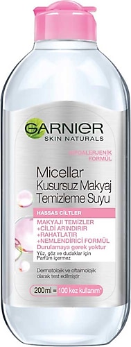 Garnier Micellar Hassas Ciltler Kusursuz Makyaj Temizleme Suyu 400 ml
