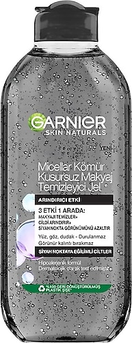 Garnier Micellar Kömür Kusursuz Makyaj Temizleyici Jel 400 ml
