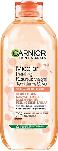 Garnier Micellar Peeling Kusursuz Makyaj Temizleme Suyu 400 ml