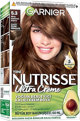 Garnier Nutrisse Saç Boyası 5.3 Altın Karamel Kahve
