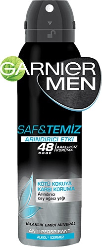 Garnier Saf ve Temiz Erkek Deodorant 150 ml
