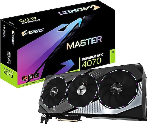 Gigabyte Aorus RTX 4070 GV-N4070AORUS M-12GD 192 Bit GDDR6X 12 GB Ekran Kartı
