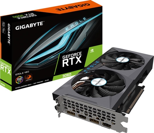 Gigabyte RTX 3060 Eagle 12G GV-N3060EAGLE-12GD 192 Bit GDDR6 12 GB Ekran Kartı