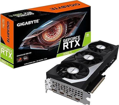 Gigabyte RTX 3060 TI Gaming OC D6X 8G GV-N306TXGAMING OC-8GD 256 Bit GDDR6X 8 GB Ekran Kartı