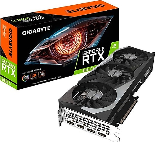 Gigabyte RTX 3060 TI Gaming OC Pro 8G GV-N306TGAMINGOC PRO-8GD 256 Bit GDDR6 8 GB Ekran Kartı