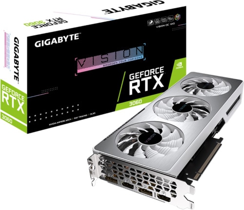 Gigabyte RTX 3060 Vision OC 12G GV-N3060VISION-OC-12GD 192 Bit GDDR6 12 GB Ekran Kartı