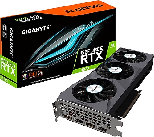 Gigabyte RTX 3070 Eagle OC 8G GV-N3070EAGLE OC-8GD 256 Bit GDDR6 8 GB Ekran Kartı