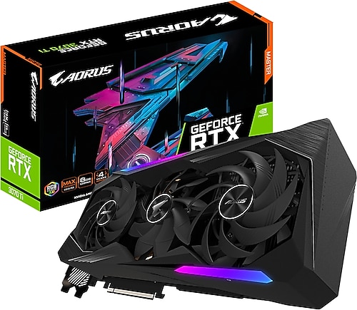 Gigabyte RTX 3070 TI Aorus Master 8G GV-N307TAORUS M-8GD 256 Bit GDDR6X 8 GB Ekran Kartı