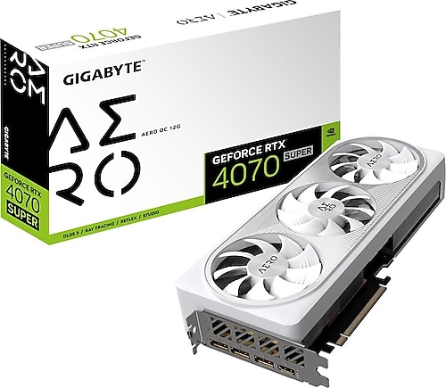 Gigabyte RTX 4070 Super Aero OC GV-N407SAERO OC-12GD 192 Bit GDDR6X 12 GB Ekran Kartı