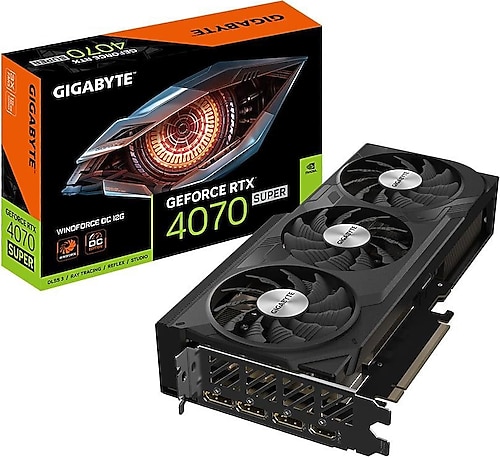 Gigabyte RTX 4070 Super Windforce OC 12G GV-N407SWF3OC-12GD 192 Bit GDDR6X 12 GB Ekran Kartı