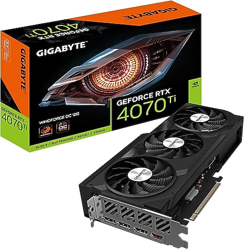 Gigabyte RTX 4070 TI Windforce OC 12G GV-N407TWF3OC-12GD 192 Bit GDDR6X 12 GB Ekran Kartı