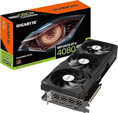 Gigabyte RTX 4080 Super Windforce V2 GV-N408SWF3V2-16GD 256 Bit GDDR6X 16 GB Ekran Kartı