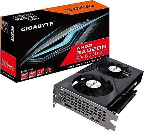 Gigabyte RX 6500 XT Eagle GV-R65XTEAGLE-4GD 64 Bit GDDR6 4 GB Ekran Kartı