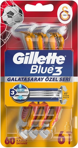 Gillette Blue3 6'lı Galatasaray Taraftar Paketi Tıraş Bıçağı