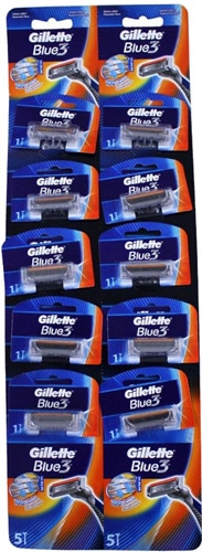 Gillette Blue3 Kartela 10'lu Tıraş Bıçağı