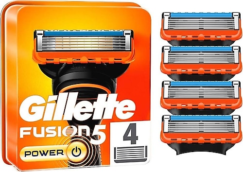 Gillette Fusion5 Power 4'lü Yedek Tıraş Bıçağı