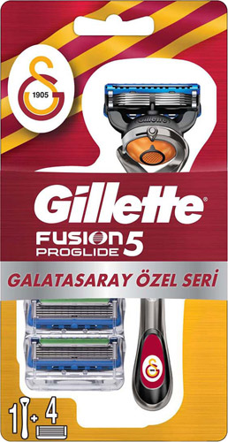 Gillette Fusion5 Proglide Galatasaray Özel Seri 4 Yedekli Tıraş Bıçağı