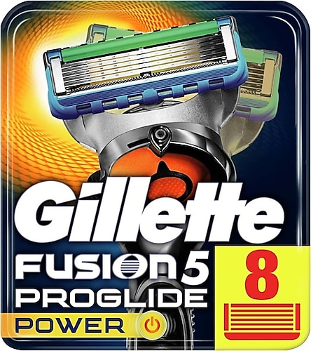 Gillette Fusion5 Proglide Power 8'li Yedek Tıraş Bıçağı