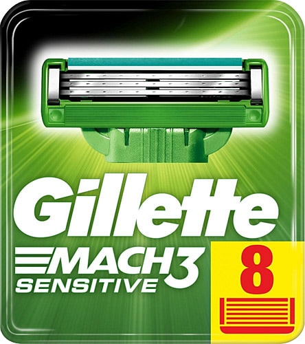 Gillette Mach3 Sensitive 8'li Yedek Tıraş Bıçağı