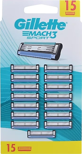 Gillette Mach3 Sport Yedek Tıraş Bıçağı 15'li