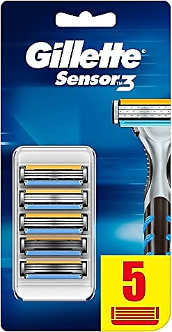 Gillette Sensor3 Tıraş Makinesi + 5 Yedek Tıraş Bıçağı