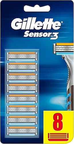 Gillette Sensor3 Yedek Tıraş Bıçağı 8'li