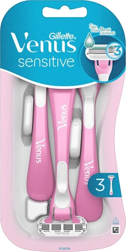 Gillette Venus Sensitive 3 Hassas Kullan At 3'lü Kadın Tıraş Bıçağı