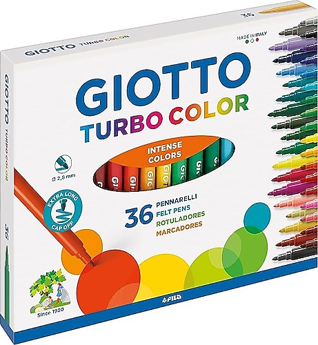 Giotto Turbo Color 36'lı Keçeli Kalem Seti