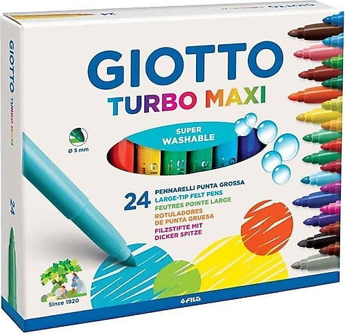 Giotto Turbo Maxi 24'lü Keçeli Kalem Seti