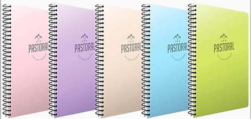 Gıpta Pastoral 96 Yp. A4 Spiralli Pp. Kapak Defter Kareli 5 Adet
