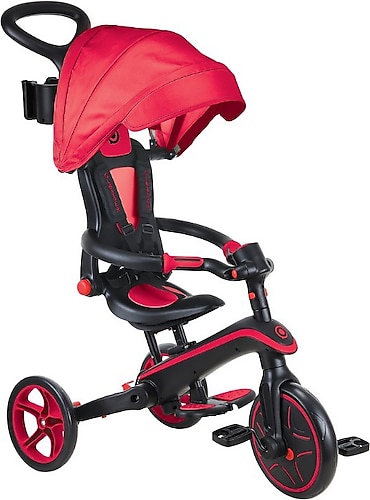 Globber Explorer 4 in 1 Kırmızı Katlanabilir Bebek Bisikleti