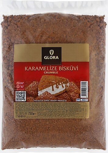 Glora Crumble 750 gr (Karamelize Bisküvi)